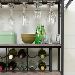 Bar Cart With Bottle Storage - South Shore