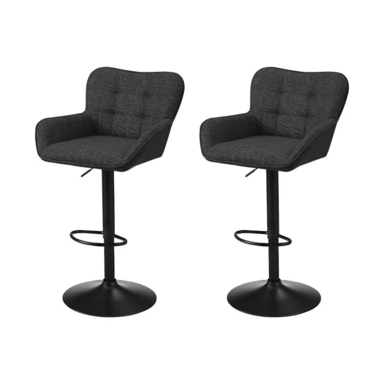 Bar Stools (Set of 2) Black