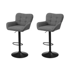 Bar Stools (Set of 2) Grey