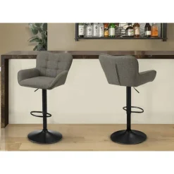 Bar Stools (Set of 2) Taupe