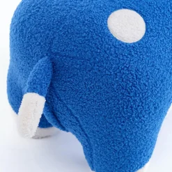 Blue Giraffe-Shaped Kids Pouf – 29.5