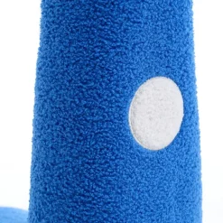 Blue Giraffe-Shaped Kids Pouf – 29.5