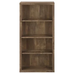 Bookcase - 48"h / brown reclaimed wood-look/ adj. shelves - Monarch