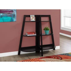 Bookcase - 48"h / espresso accent etagere - Monarch