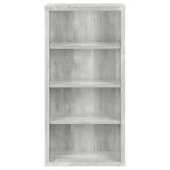 Bookcase - 48"h / grey reclaimed wood-look / adj. shelves - Monarch
