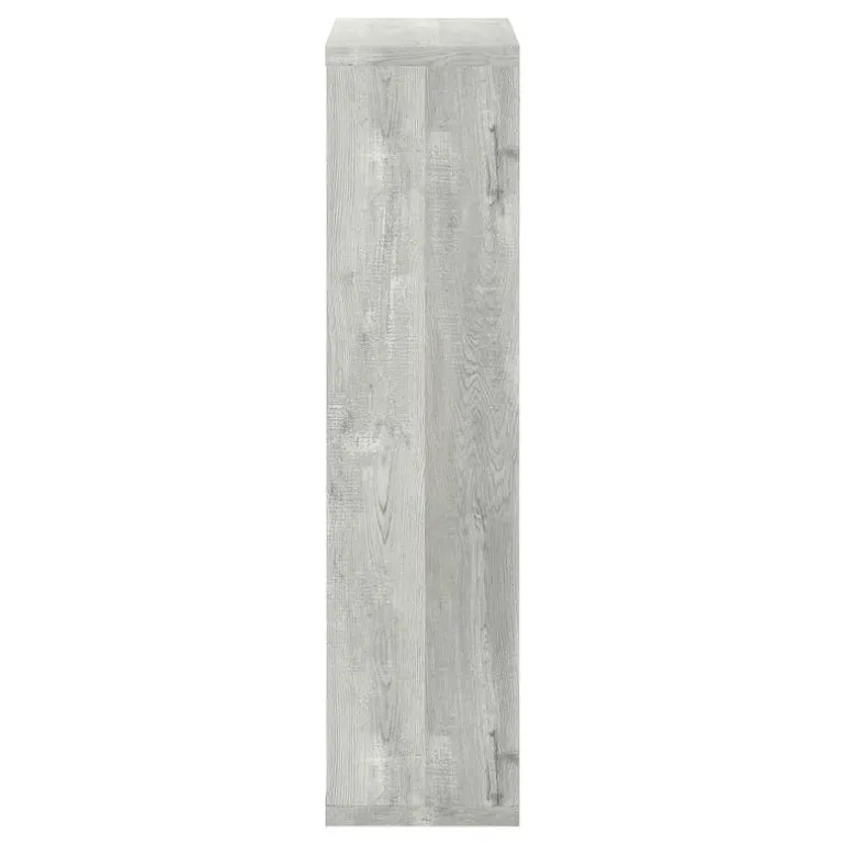 Bookcase - 48"h / grey reclaimed wood-look / adj. shelves - Monarch