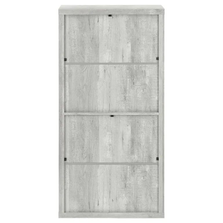 Bookcase - 48"h / grey reclaimed wood-look / adj. shelves - Monarch