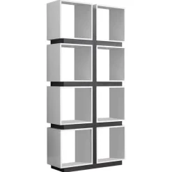 Bookcase - 71"h / white / grey - Monarch