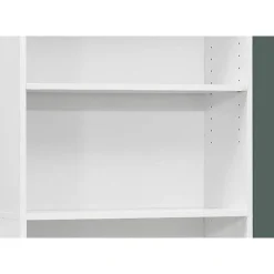 Bookcase - 72"h / white with 5 shelves - Monarch