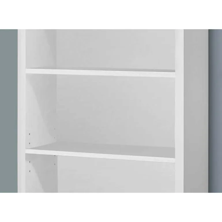 Bookcase - 48"h / white with adjustable shelves - Monarch