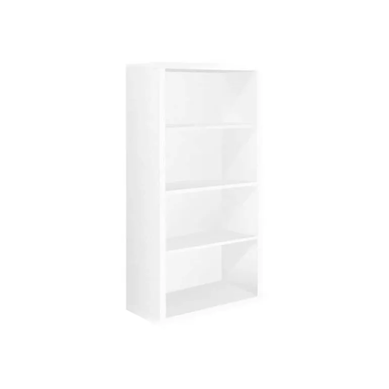 Bookcase - 48"h / white with adjustable shelves - Monarch