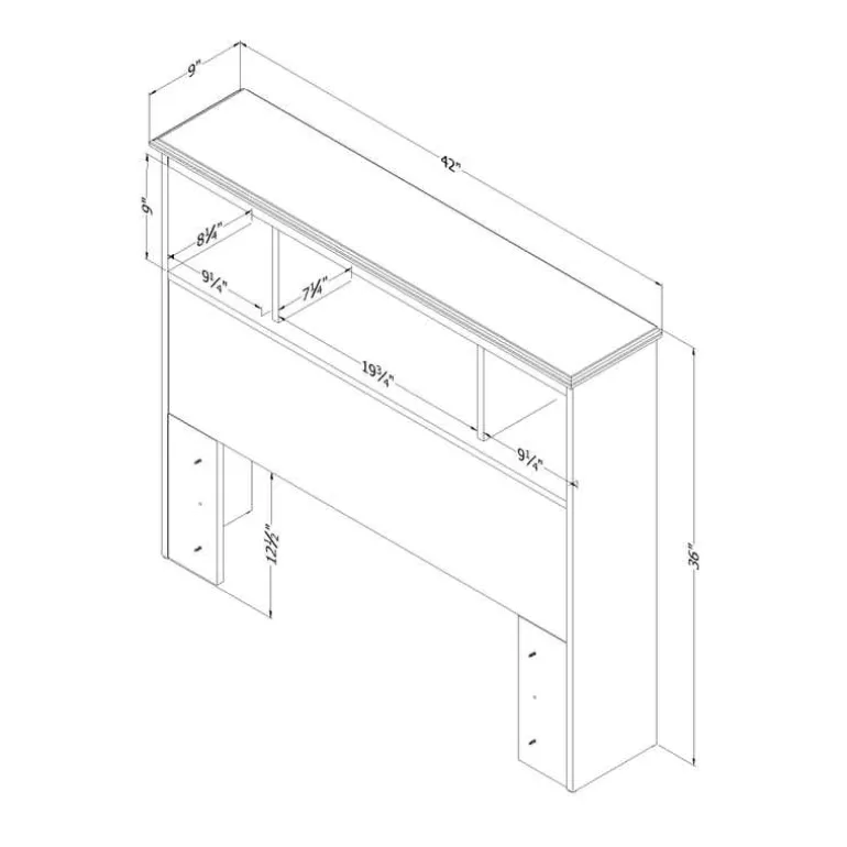 Bookcase Headboard (39") - South Shore