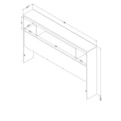 Bookcase Headboard 54'' - South Shore