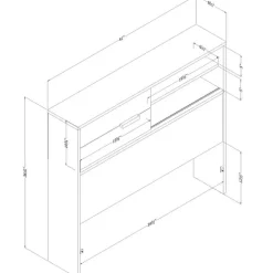 Bookcase Headboard (39") - South Shore