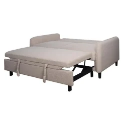 Bouclé Fabric Loveseat Bed