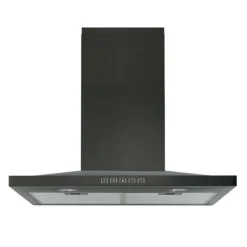 BROAN Chimney Range Hood Wall Mount Black Stainless 30" , 450 CFM - BWS1304BLS