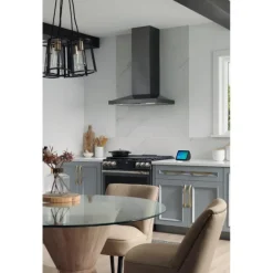 BROAN Chimney Range Hood Wall Mount Black Stainless 30