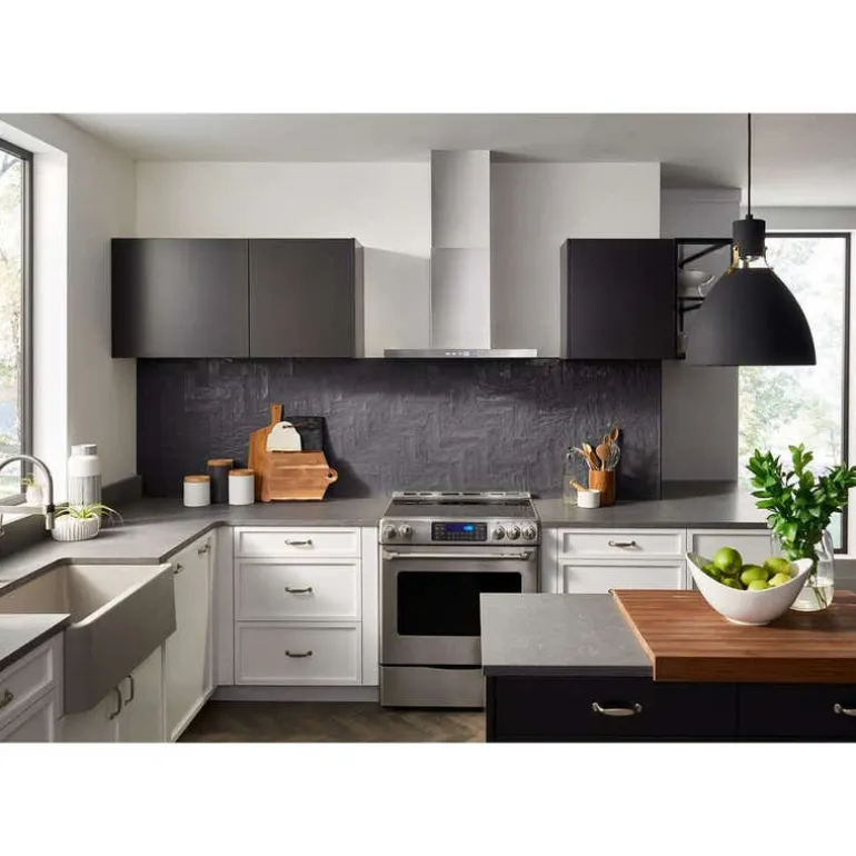BROAN Chimney Range Hood Wall Mount Stainless Steel 30" , 450 CFM - BWT1304SS