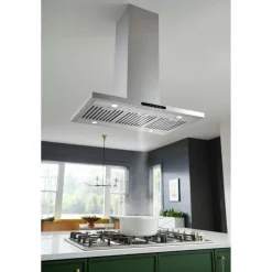 BROAN Island Range Hood Wall Mount Stainless Steel 36" , 640 CFM - EIT1366SS