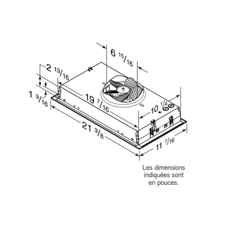 BROAN Range Hood Built-in Stainless Steel 21.5" , 300 CFM - PM300SS