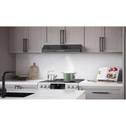 BROAN Range Hood Standard Black Stainless 30
