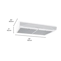 BROAN Range Hood Standard White 30
