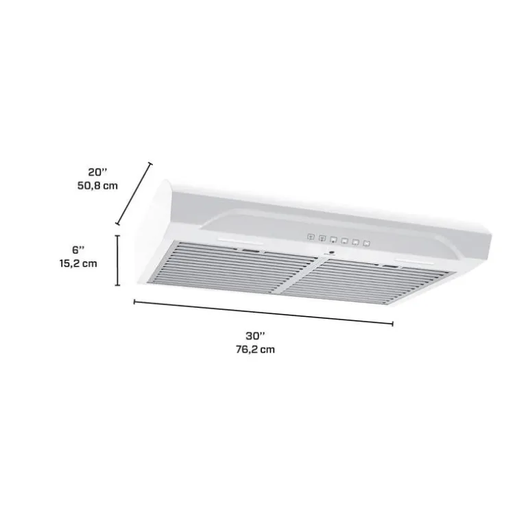 BROAN Range Hood Standard White 30" , 490 CFM - ALT3304WW