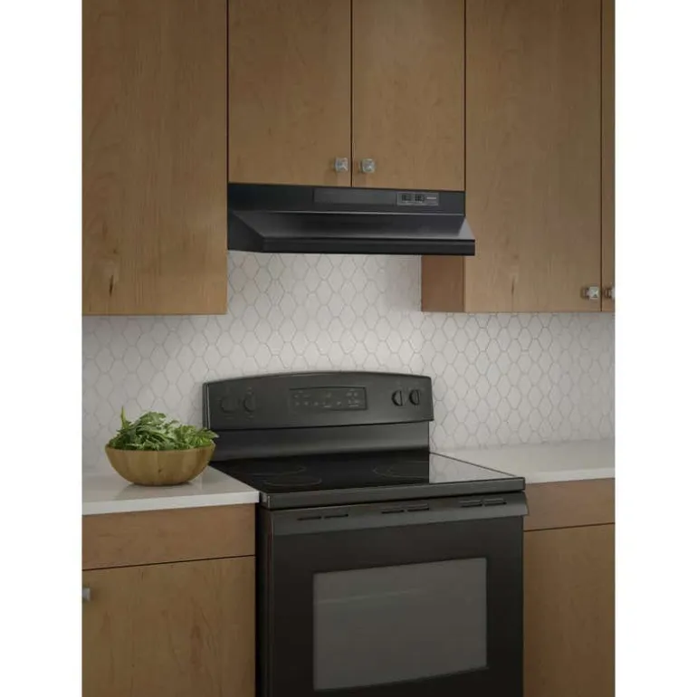 BROAN Range Hood Standard Black 30" , 210 CFM - BU230BL