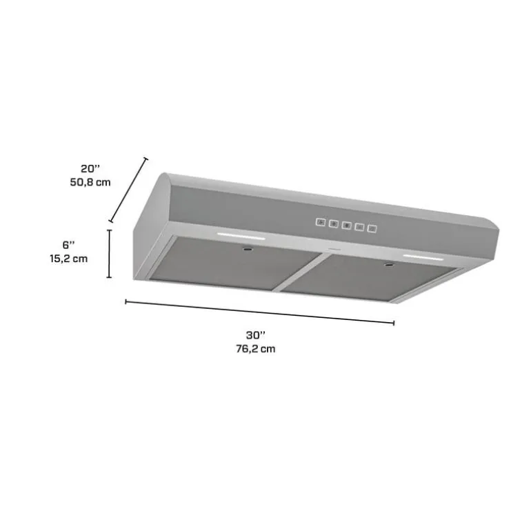 BROAN Range Hood Standard Stainless Steel 30" , 350 CFM - MTR2303SS