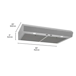 BROAN Range Hood Standard Stainless Steel 30