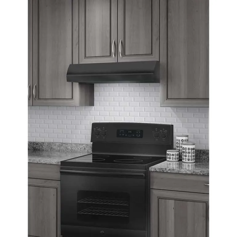 BROAN Range Hood Standard Black 30" , 270 CFM - BXT130BLC