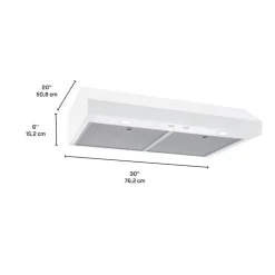 BROAN Range Hood Standard White 30
