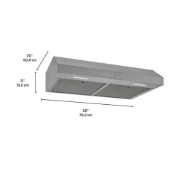 BROAN Range Hood Standard Stainless Steel 30