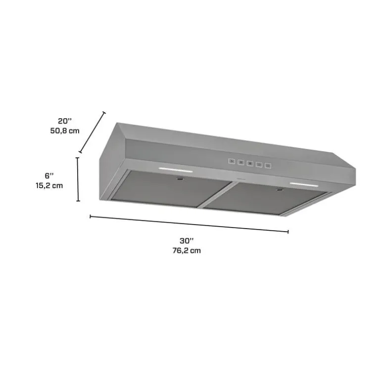 BROAN Range Hood Standard Stainless Steel 30" , 350 CFM - GLA2303SS