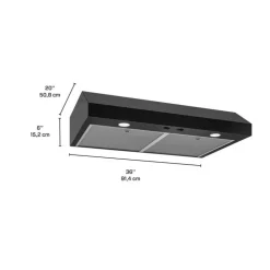 BROAN Range Hood Standard Black 36