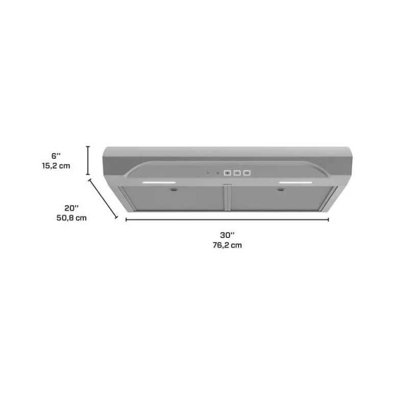 BROAN Range Hood Standard Stainless Steel 30" , 350 CFM - ALT2303SS