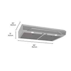 BROAN Range Hood Standard Stainless Steel 30
