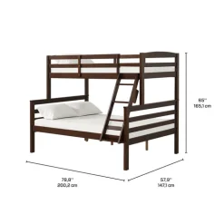 Brown Bunk Bed - 39"/54"