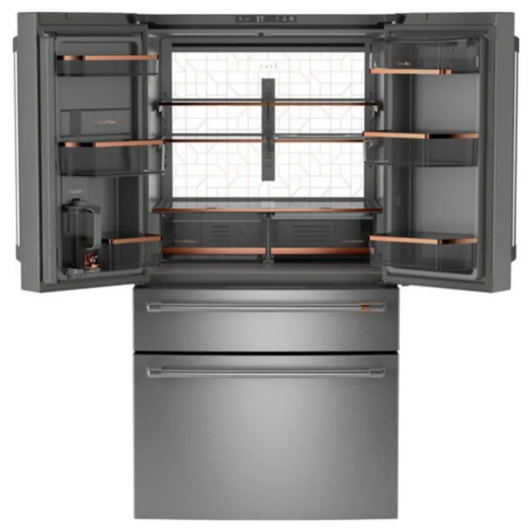 CAFE 23,2 Cu Ft 36 In Refrigerator Stainless Steel Bottom Freezer, French door - CJE23DP2WS1