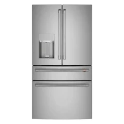 CAFE 27.8 Cu Ft 36 In Refrigerator Stainless Steel Bottom Freezer, French door - CVE28DP2NS1