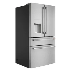 CAFE 27.8 Cu Ft 36 In Refrigerator Stainless Steel Bottom Freezer, French door - CVE28DP2NS1