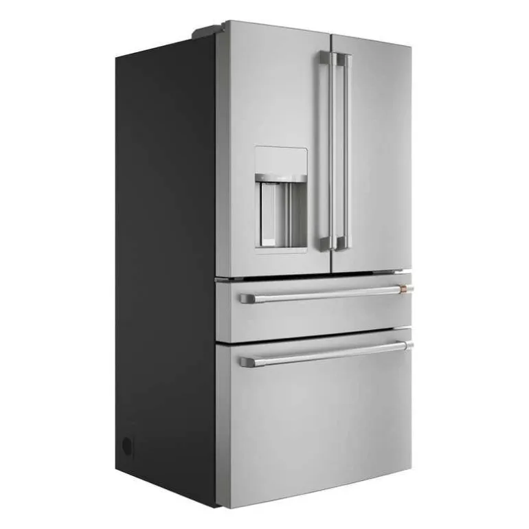 CAFE 27.8 Cu Ft 36 In Refrigerator Stainless Steel Bottom Freezer, French door - CVE28DP2NS1