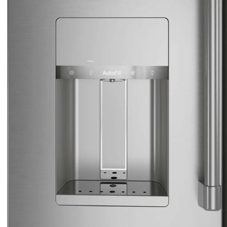 CAFE 27.8 Cu Ft 36 In Refrigerator Stainless Steel Bottom Freezer, French door - CVE28DP2NS1