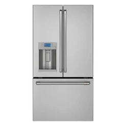 CAFE 22.2 Cu Ft 36 In Refrigerator Stainless Steel Bottom Freezer, French door - CYE22TP2MS1