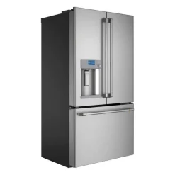 CAFE 22.2 Cu Ft 36 In Refrigerator Stainless Steel Bottom Freezer, French door - CYE22TP2MS1