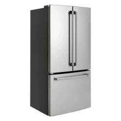 CAFE 18.6 Cu Ft 33 In Refrigerator Stainless Steel Bottom Freezer, French door - CWE19SP2NS1