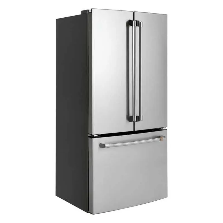 CAFE 18.6 Cu Ft 33 In Refrigerator Stainless Steel Bottom Freezer, French door - CWE19SP2NS1