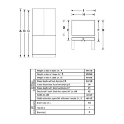 CAFE 18.6 Cu Ft 33 In Refrigerator Stainless Steel Bottom Freezer, French door - CWE19SP2NS1