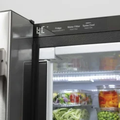 CAFE 18.6 Cu Ft 33 In Refrigerator Stainless Steel Bottom Freezer, French door - CWE19SP2NS1