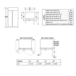 CAFE 25 Cu Ft 42 In Refrigerator Stainless Steel Side by side - CSB42WP2NS1